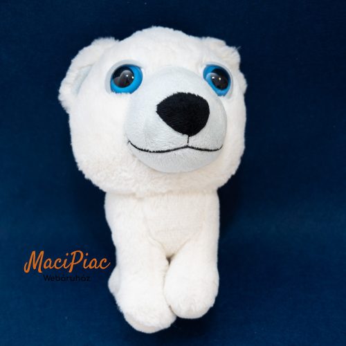 Plüss nagyfejű nagyszemű jegesmedve maci Big Headz Around the World 