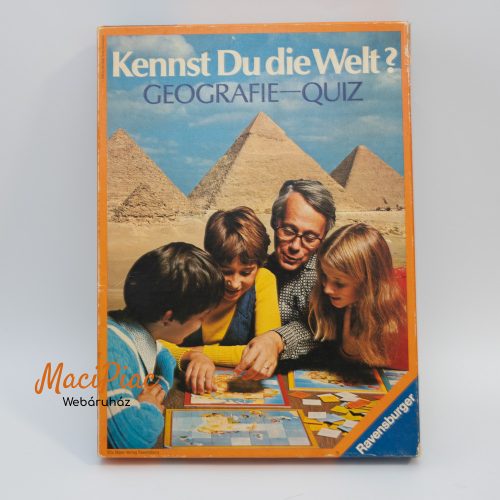 Ravensburger vintage ISMERED A VILÁGOT? társasjáték 10-99 éves korig 6 táblával 1978-as