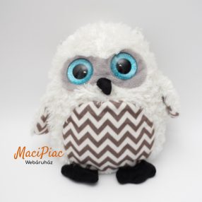 Nagy csillogó kék szemű plüss bagoly Marionnaud