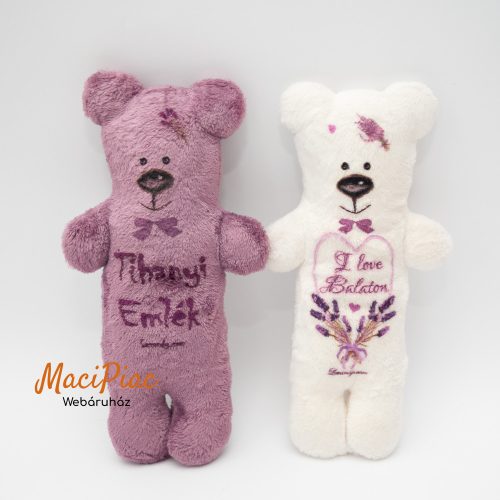 Plüss maci 2 db levendula töltetű Balatoni emlék