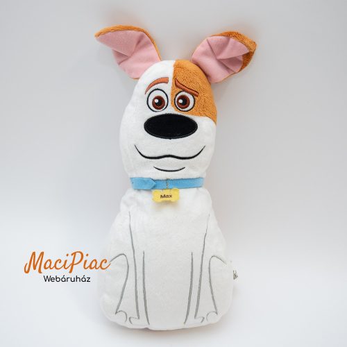 A kis kedvencek titkos élete" című rajzfilmből plüss kutya  puha, párna szerű Pets 2 Max Coop