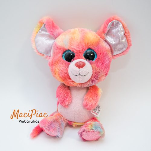 Plüss rózsaszín csillogó kék szemű egér  Nici Toys 