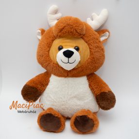   Plüss maci rénszarvas kapucniban (akasztós) Nagyon finom puha, öelnivaló Snow White PMS