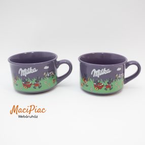   Eredeti porcelán lila MILKA bögre húsvéti kiadás 2 db együtt párban gyűjtőknek ajánlom 