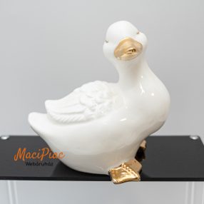 Porcelán kacsa állat figura, dekoráció, dísztárgy 