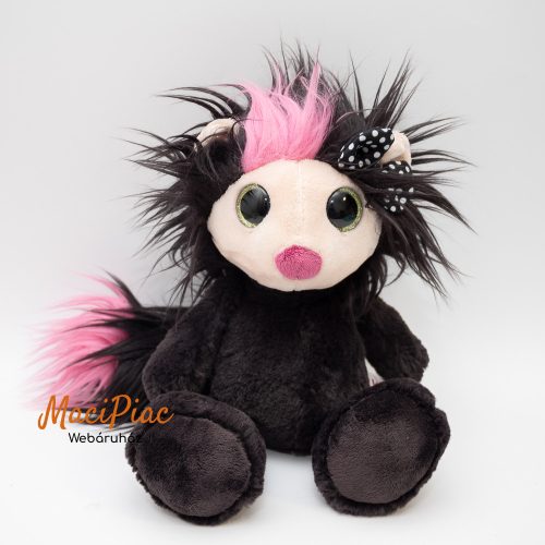 Eredeti Nici Toys plüss nagy csillogó szemű NICI Ayumi Be You: Secret NICI Ayumi: fekete-rózsaszín színben 