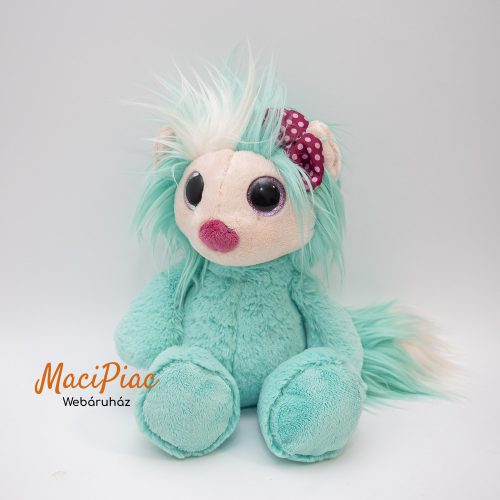 Eredeti Nici Toys plüss nagy csillogó szemű NICI Ayumi Be You: Secret NICI Ayumi: ktürkiz és fehér színben 