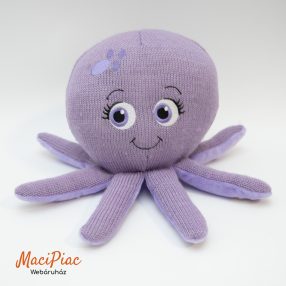   Luna - plüss polip (lila, kötött) Knitty Friends ócean Penny 