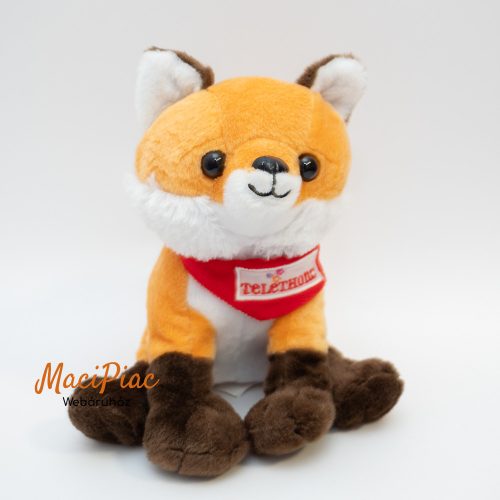 Plüss róka, róka kölyök Telethon reklám figura, kabala