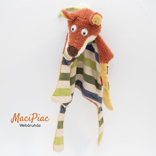 Plüss róka alvóka, rongyi, morzsolgatókendő, szundikendő Sigikid márka