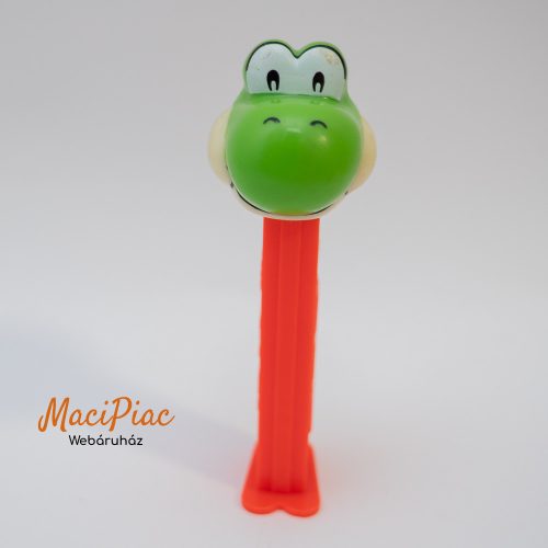 Műanyag fejes Nintendo Super Mario játékokból ismert Yoshi karakter Pez cukorka adagoló (piros) 1998-as