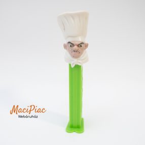   Műanyag Disney-Pixar L’ecsó (Ratatouille) Skinner séf fejes Pez cukorka adagoló (zöld) 2007-es