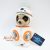 Star Wars birodalmi rohamosztagos BB-8 plüss jelmezben egy szurikáta 