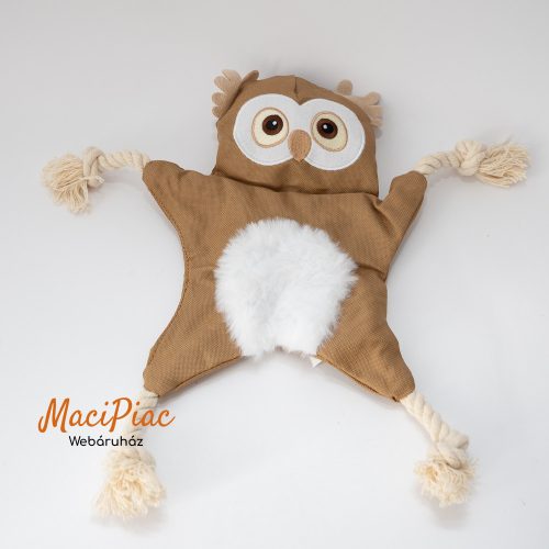 Kutyajáték bagoly alakú kötél végekkel Új! 