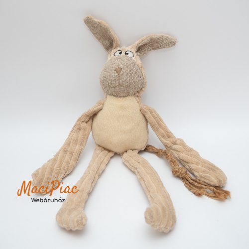 Kutyajáték nyúl, nyuszi, farka kötél teste és mancsai sípoló hangot adnak