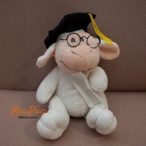 Plüss bari, bárány ballagásra, diplomaosztóra