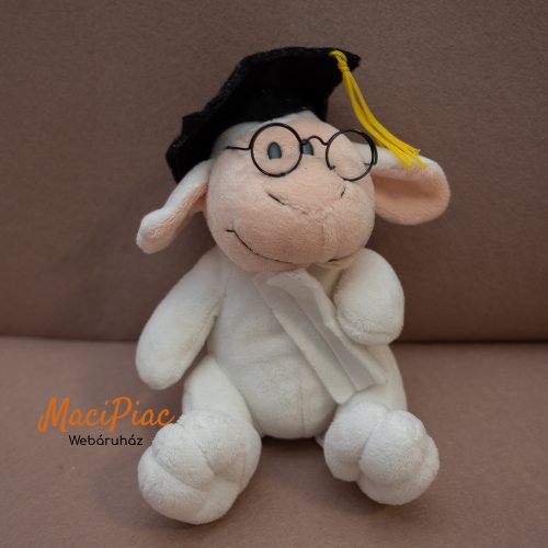 Plüss bari, bárány ballagásra, diplomaosztóra