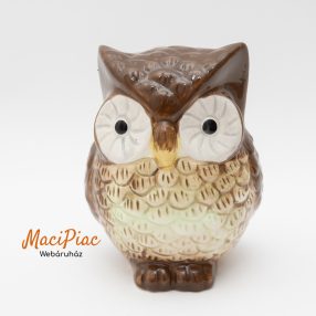   Porcelán bagoly őszi figura nipp, dísztárgy, dekoráció 