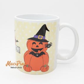Porcelán bögre Haloween tök mintával Új!