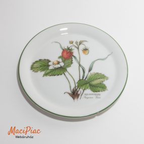   Seltmann Weiden márkájú, „Marie-Luise Waldbeere” (erdei szamóca) mintás porcelán tányér, tényérka Német  1980
