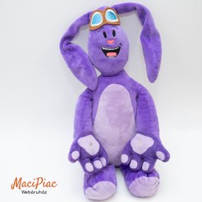   Lila színű plüss nyúl, nyuszi mesehős Kate & Mim-Mim | Mighty Mim-Mim hanghatással (nagy méretű)