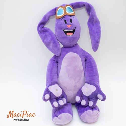 Lila színű plüss nyúl, nyuszi mesehős Kate & Mim-Mim | Mighty Mim-Mim hanghatással (nagy méretű)