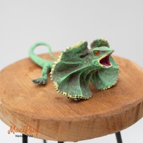   Élethű galléros gyíkot (Chlamydosaurus kingii) gumi figura Új!