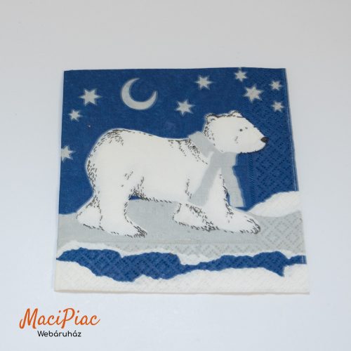 Jegesmedve mintás szalvéta 3 rétegű 13x13 cm Ausztria