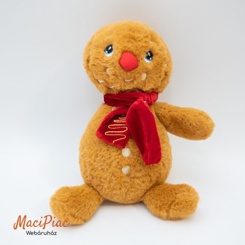 Plüss Mézi baba egyik keze hiányzik (finom puha) Winter keeleco Keel toys