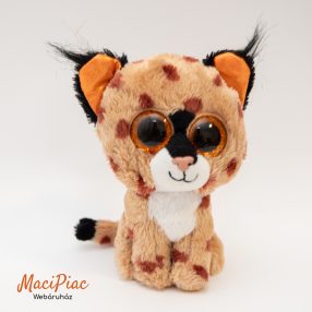   TY Plüss Beanie Boos, 15 cm - Buckwheat barna hiúz csillogó szemekkel Ritkaság! Címkés!