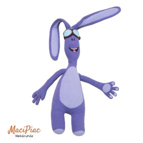   Lila színű plüss nyúl, nyuszi mesehős Kate & Mim-Mim | Mighty Mim-Mim hanghatással (nagy méretű 71 cm)