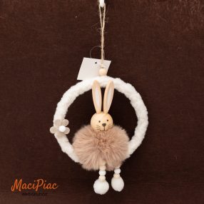   Húsvéti nyúl, nyuszis dekoráció ajtókopogtatóként vagy belső tér díszítésére tavasszal (akasztható) új!