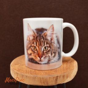  Cica mintás egyedi kerámia bögre cica rajongónak Új!