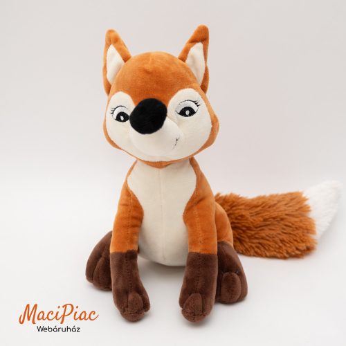 Élethű plüss róka Hanya (akasztható)