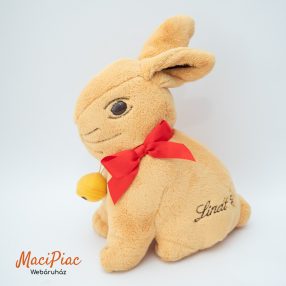   Lindt nagyobb méretű plüss kabala nyúl, nyuszi sárga csengővel a nyakában  (cipzáros aljú)