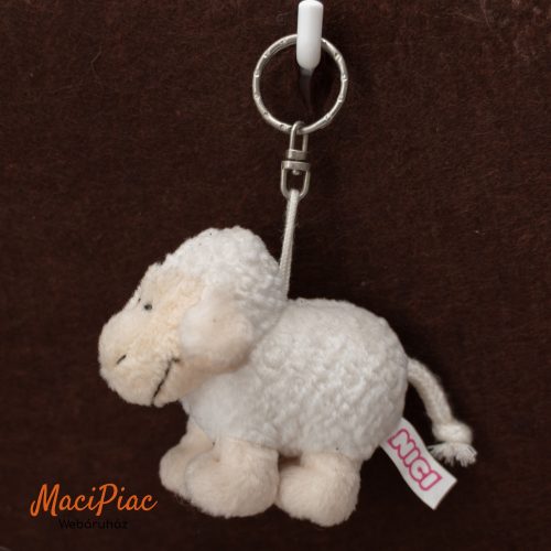 Nici Toys kulcstartó fehér bárány plüss