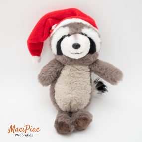Finom puha plüss mosómedve Mikulás sapkában Lidl 