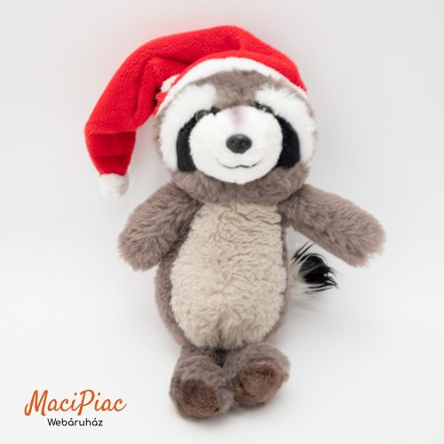 Finom puha plüss mosómedve Mikulás sapkában Lidl 