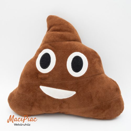 Emoji puha plüss párna hangulatjel barna Kaki