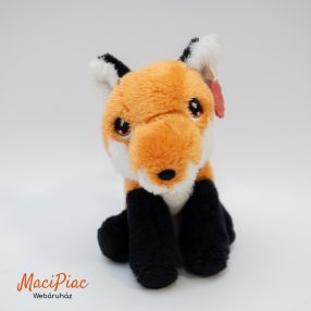   Élethű plüss kölyök ülő róka Keel Toys Címkés Keeleco újrahasznosított 