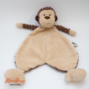   Babának alvóka, alvókendő, rongyi, morzsolgatókendő bordás anyagú majmos, majom Jellycat Cordy Roy Baby Monkey Soother