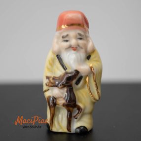   Vintage porcelán figura (Fu, Lu és Shou) 1940 Sou-laót (vagy Shouxingot), a kínai mitológia egyik legnépszerűbb alakját, a hosszú élet istene