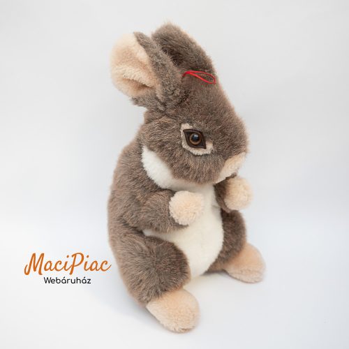 Élethű álló vintage drapp plüss nyúl, nyuszi Living Nature prémium minőség