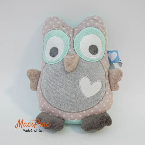 Plüss Tiamo márkájú, pöttyös bagoly, amely a "Hello Little One" kollekció része kicsiknek