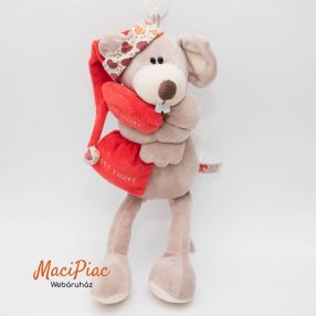   Plüss egér, aki alváshoz készülődik "Sleep Tight" (Aludj jól) vagy "Good Night" (Jó éjszakát) hímzett felirat MORGENROTH márka