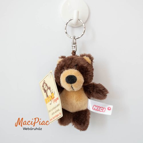 Nici Toys kulcstartó barna medve, maci plüss Új!