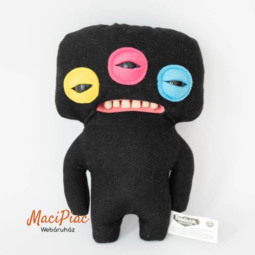 Plüss Fuggler, problémás szőrny,  fekete, emberi fogak 22 cm magas 2018-2023