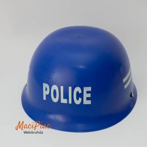 Kék színű sisak, bukósisakRendőr POLICE felírattal 