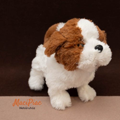 Plüss bernáthegyi kis kutya 2011 Neve: Barni sétál, fekszik, csahol és ugat, csóválja a farkát akár egy igazi kiskutya