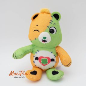   Mc donalds plüss figura, maci 2025 (zöld-homoksárga) Gondos Bocsok (Care Bears) karakterek patchwork, azaz foltvarrás stílusú Halloween Tenderheart Bear  Szivecske bocs, Szerencse bocsbocsiadás 